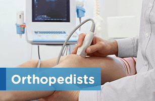 Doctor doing ultrasound to a patient's knee