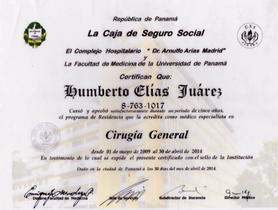 Panama City Cardiologist certificates
