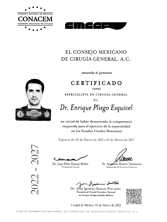 Cancun bariatric doctor certificate