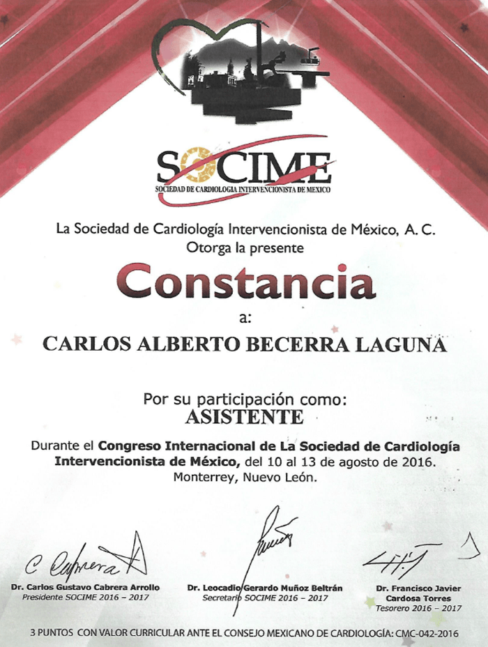 Ciudad Juarez Urologist doctor certificate