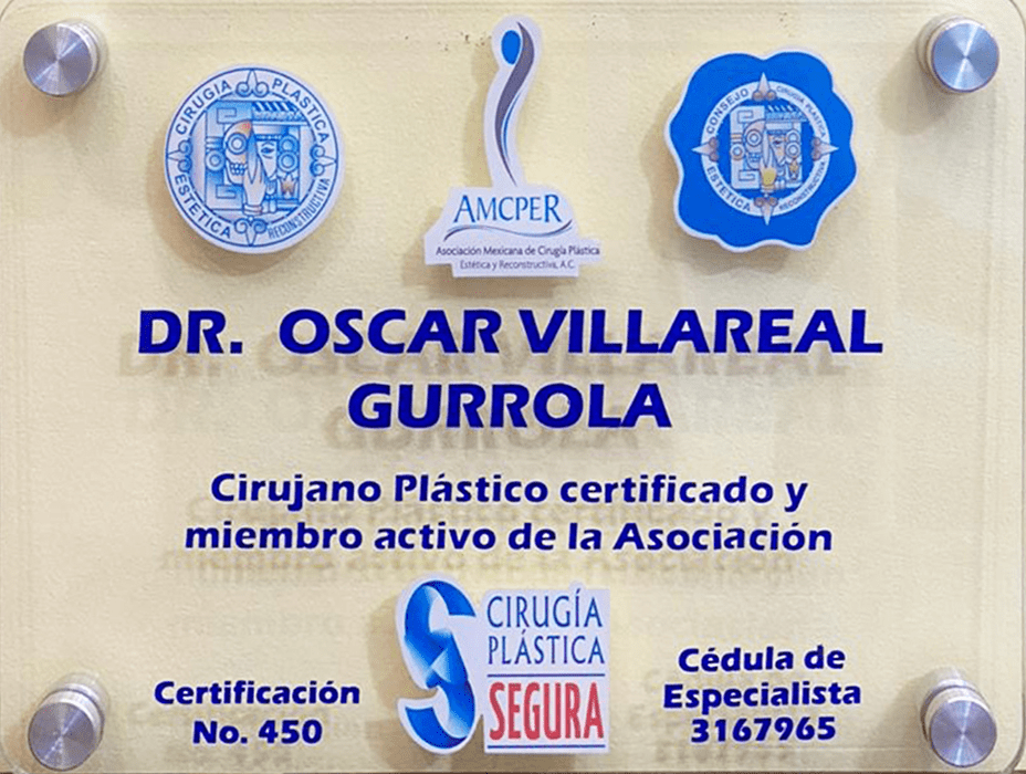 Ciudad Juarez plastic surgery doctor certificate