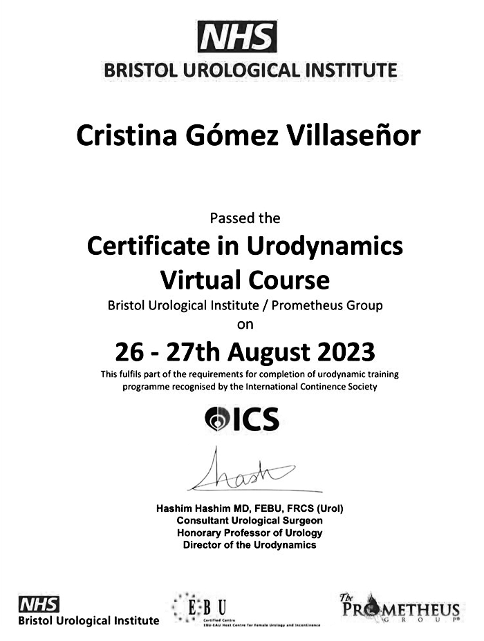 Culiacan Gynecologist doctor certificate