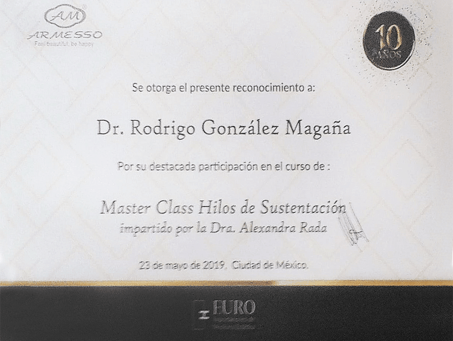 Guadalajara aesthetic doctor certificate