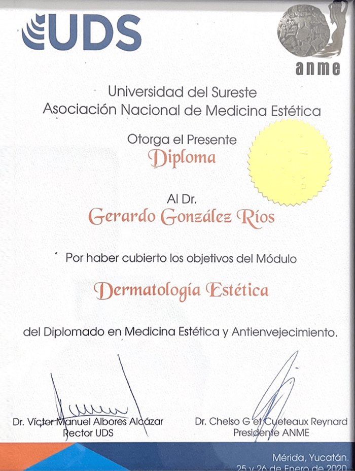 Merida Hair transplant doctor certificate