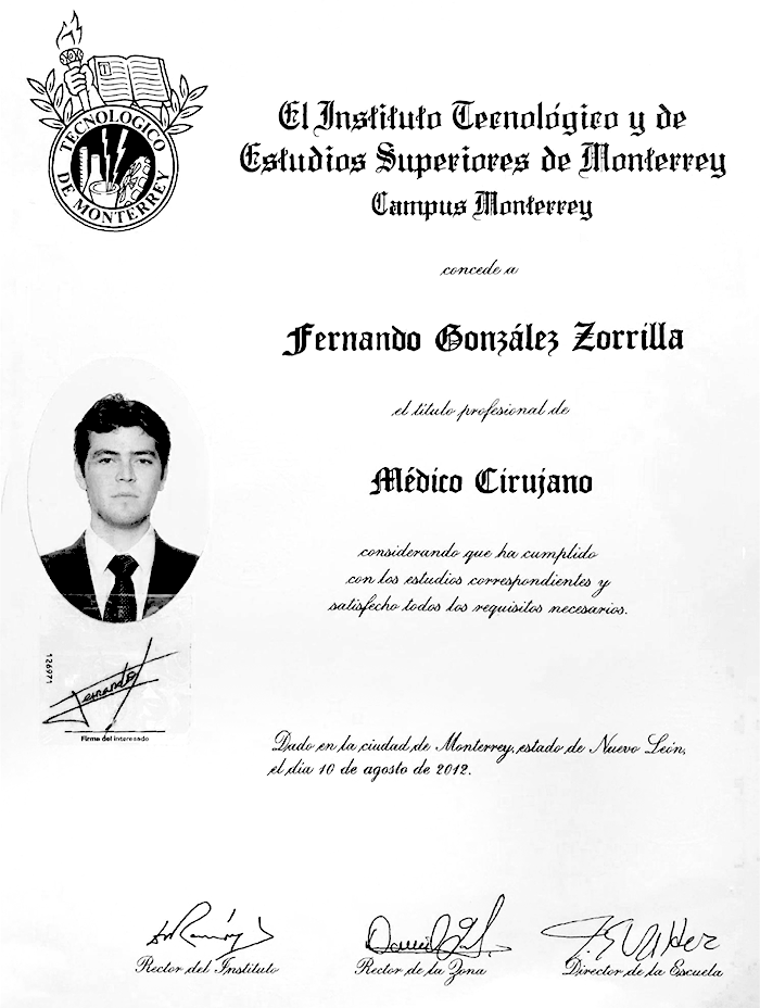 Monterrey bariatric doctor certificate