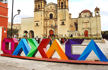 Letter sign with Oaxaca name