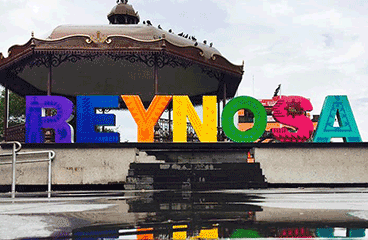 Letter sign with Reynosa name