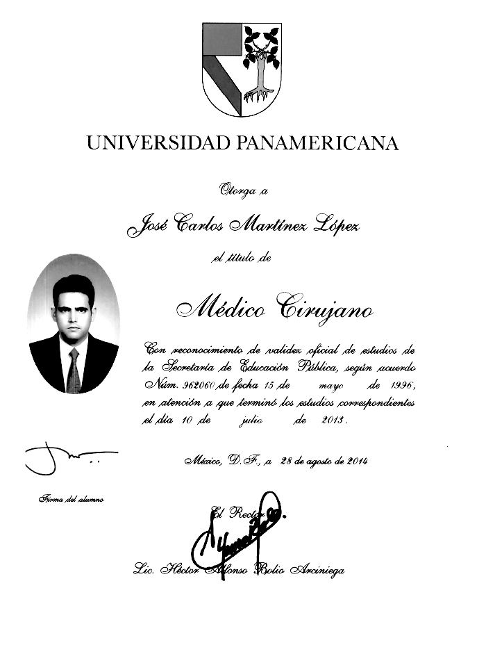 Tijuana plastic surgeon doctor certificate