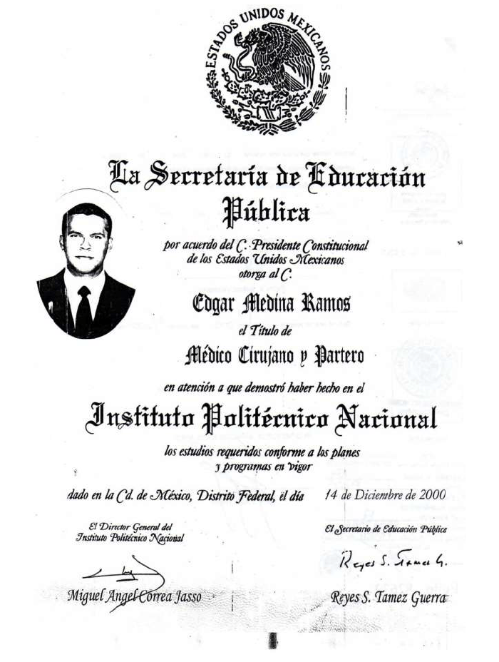 Tijuana Fertility doctor certificate