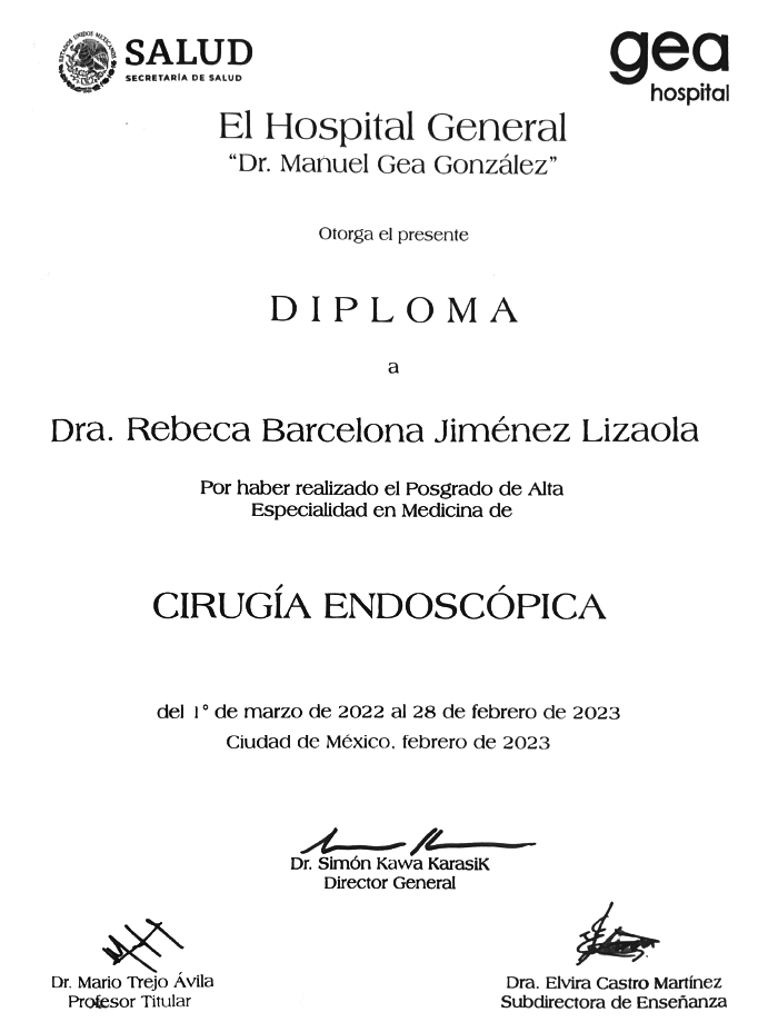 Vallarta endoscopist doctor certificate