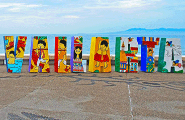 Letter sign with Vallarta name