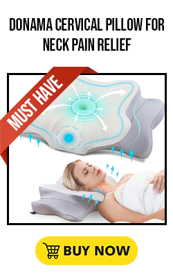 Image of DONAMA Cervical Pillow for Neck Pain Relief