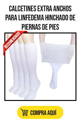 Imagen del producto: Calcetines extra anchos para linfedema hinchado de piernas de pies