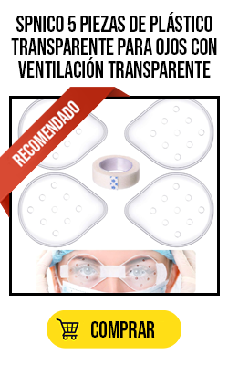 Imagen del producto: Spnico 5 piezas de plástico transparente para ojos con ventilación