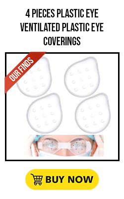 Image of 4 Pieces Eye Plastic Plastic Eye Ventilated Plastic Eye Coverings