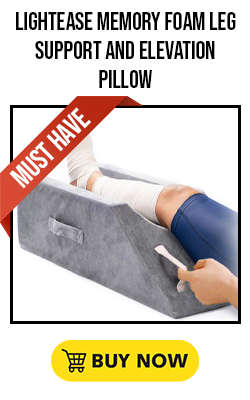 Image of LightEase Memory Foam Leg Support and Elevation Pillow
